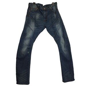 American Legacy Mens Distressed Denim Jeans Size 36
